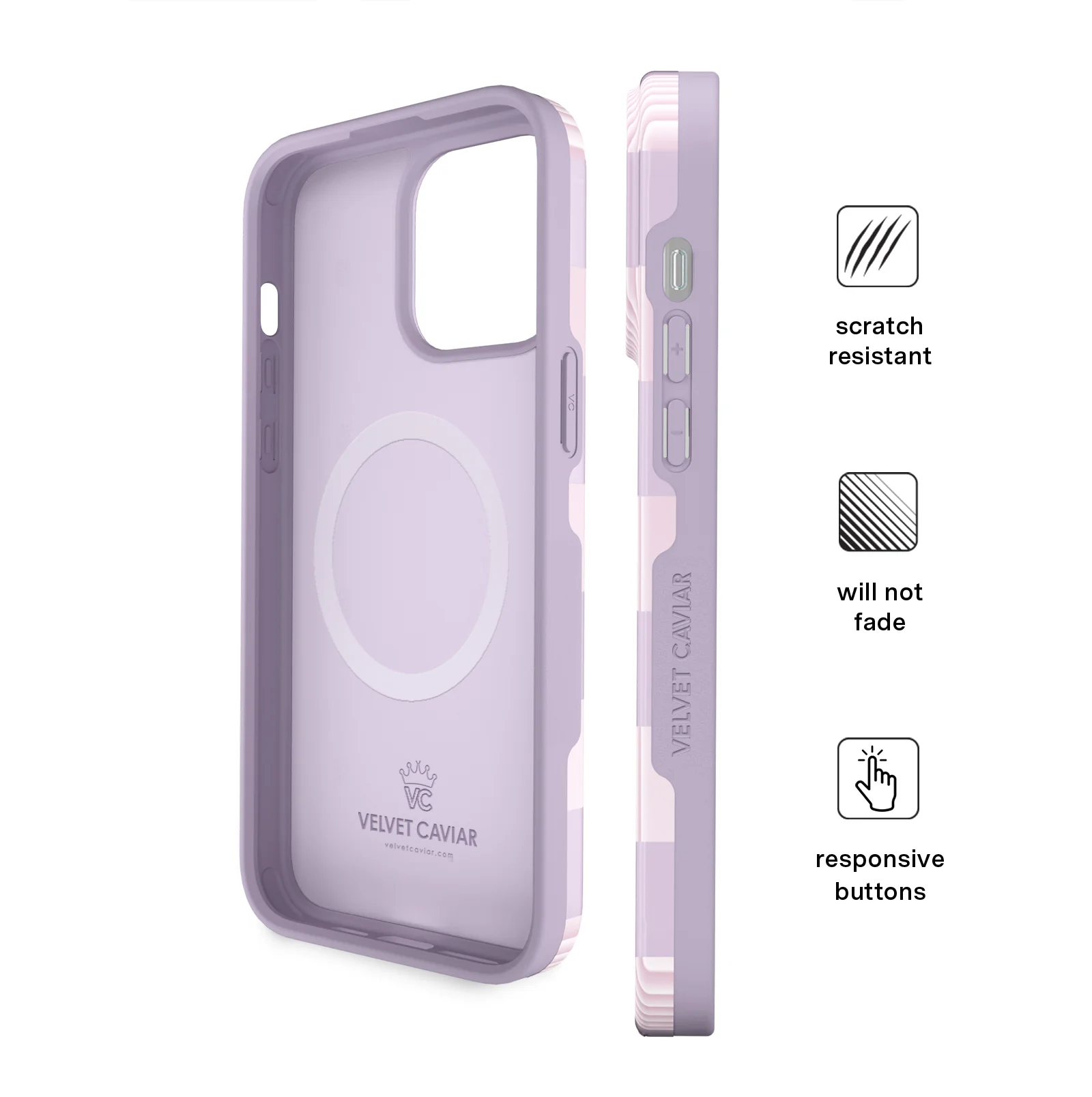 Lilac Vibe Checkered iPhone Case - Image 65