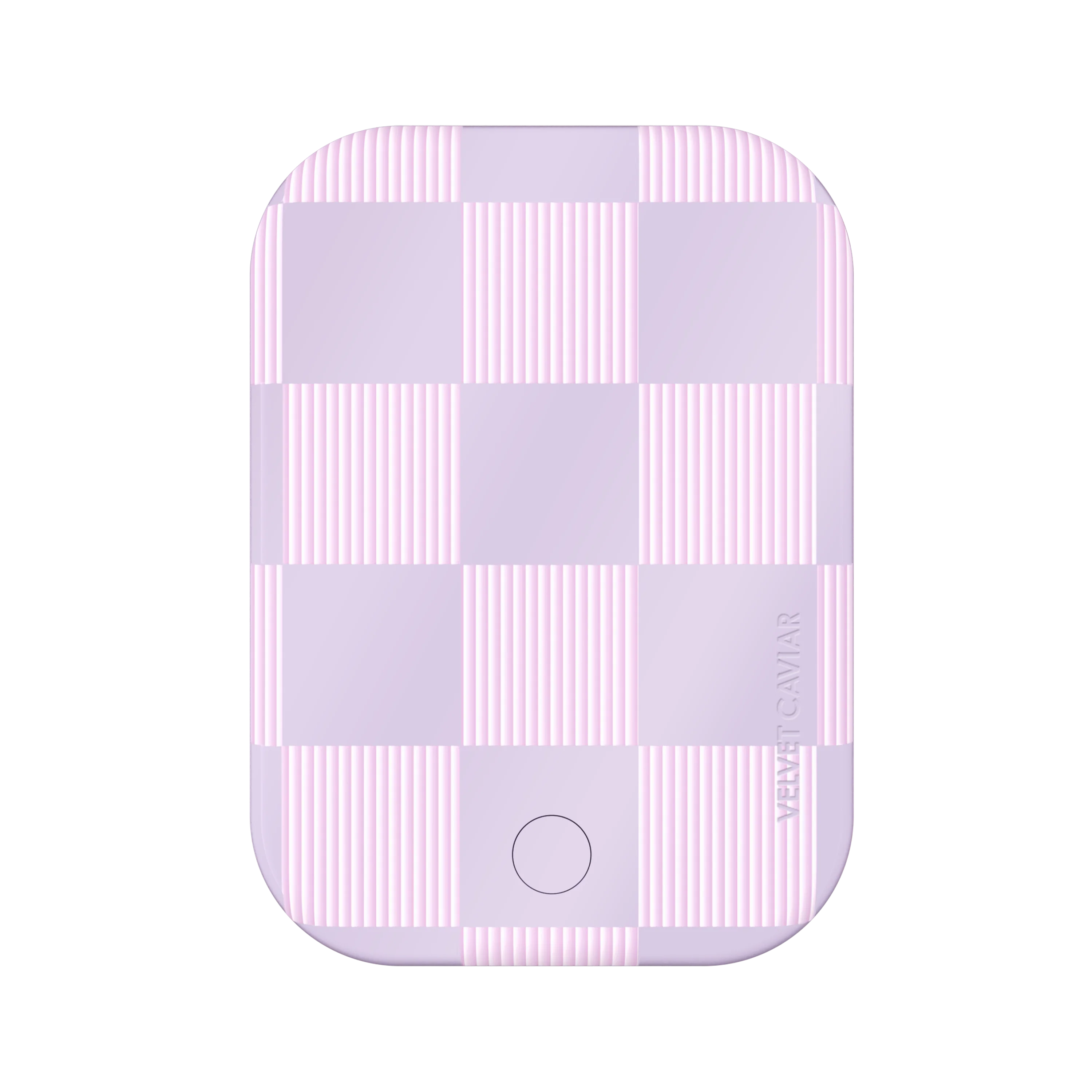 Lilac Vibe Checkered MagSafe Battery Power Pack
