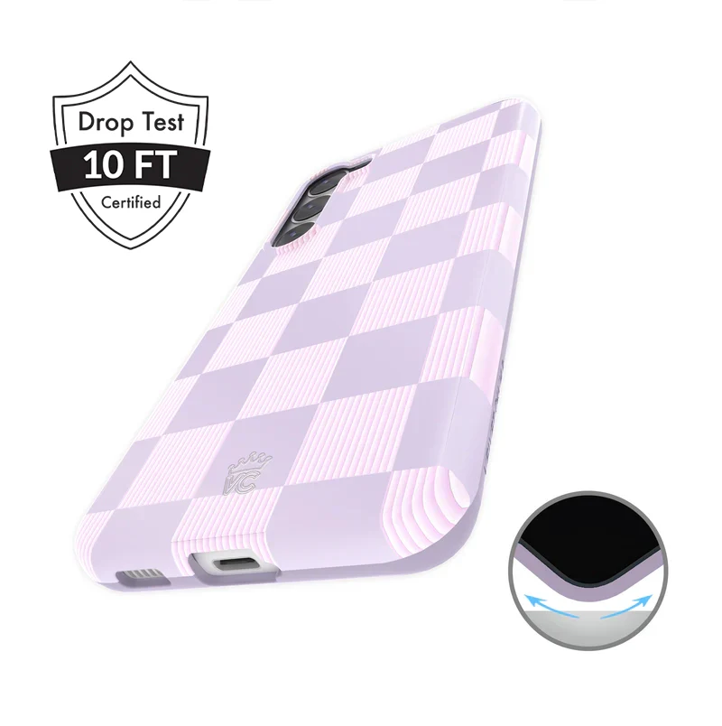 Lilac Vibe Checkered Samsung Case - Image 17