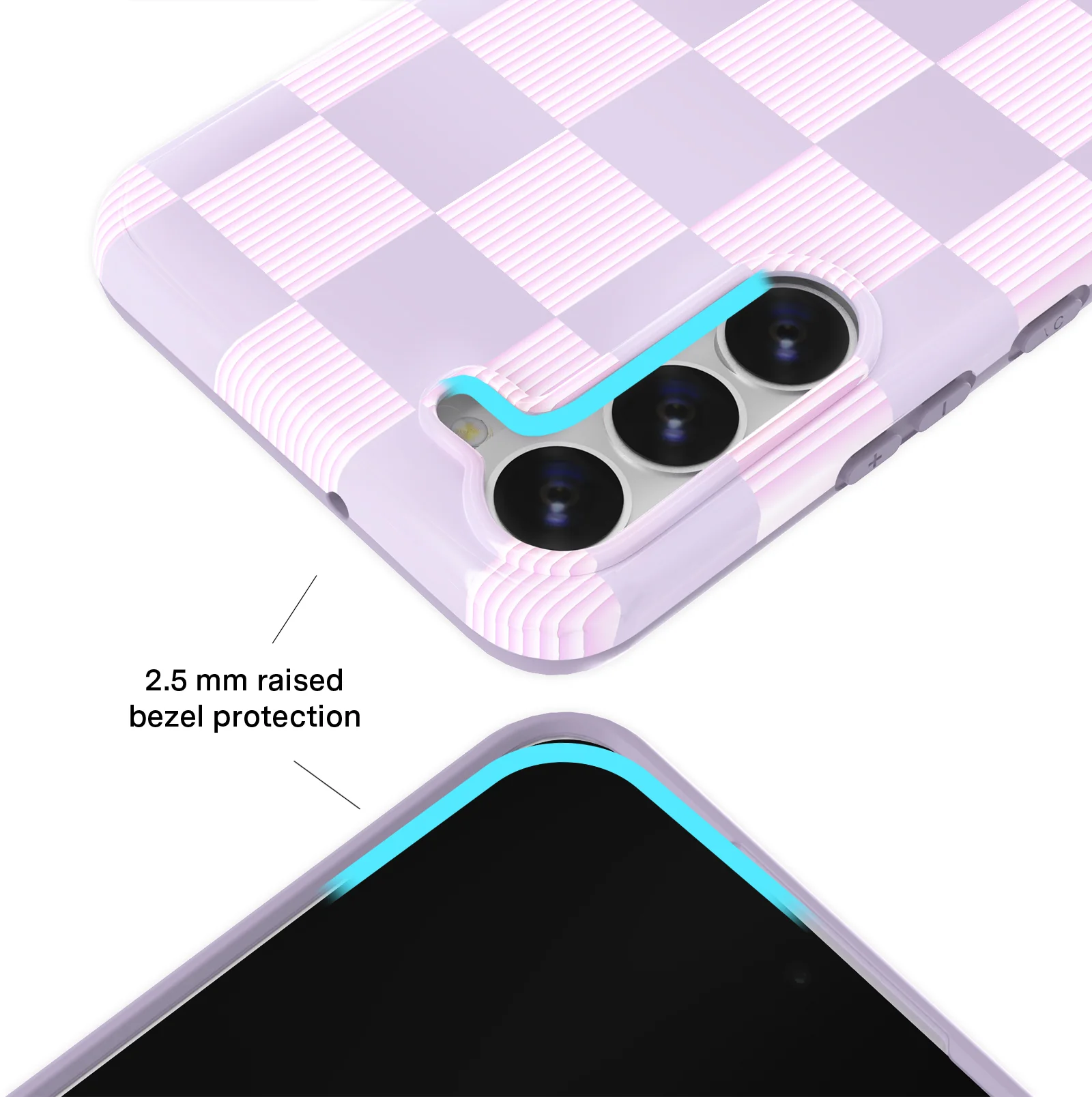 Lilac Vibe Checkered Samsung Case - Image 18