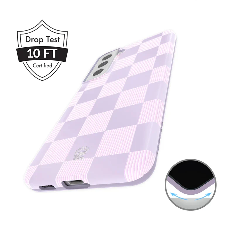 Lilac Vibe Checkered Samsung Case - Image 30