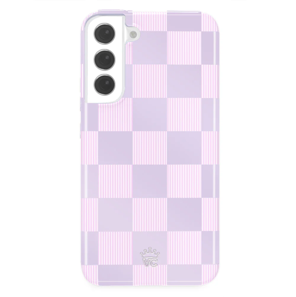 Lilac Vibe Checkered Samsung Case - Image 32