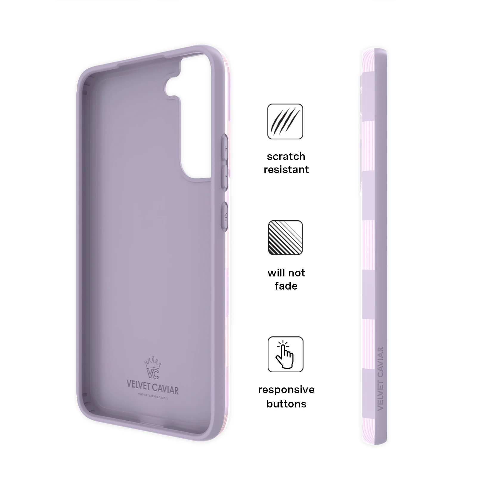 Lilac Vibe Checkered Samsung Case - Image 41