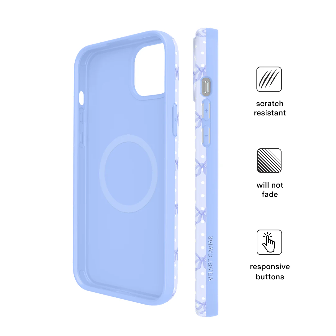 Lovely Blue Bows iPhone Case - Image 45