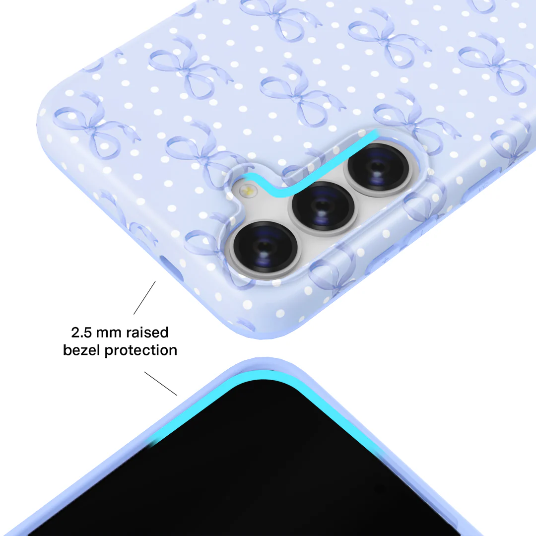 Lovely Blue Bows Samsung Case - Image 17