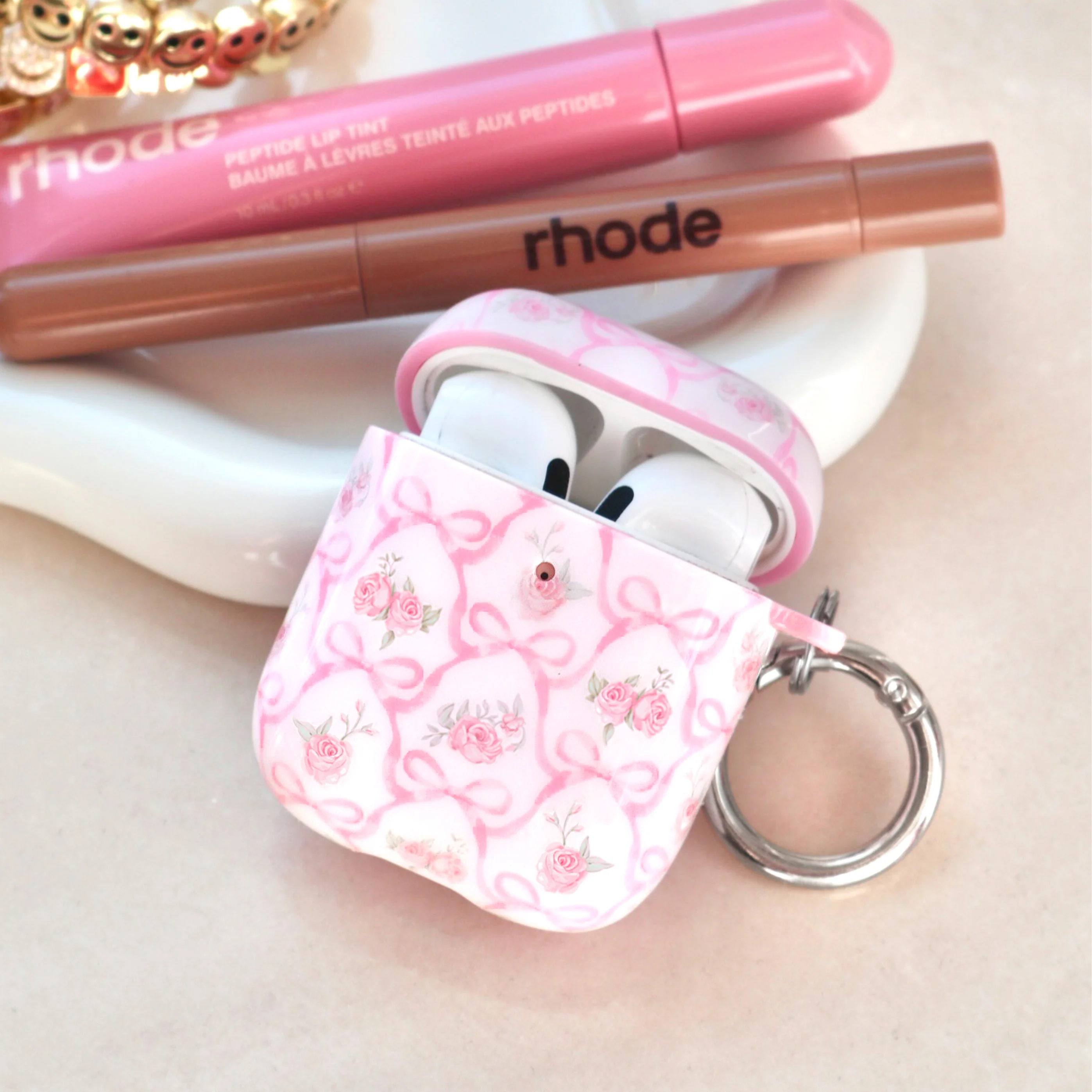 Lovely Pink Bows AirPod Case - Image 22