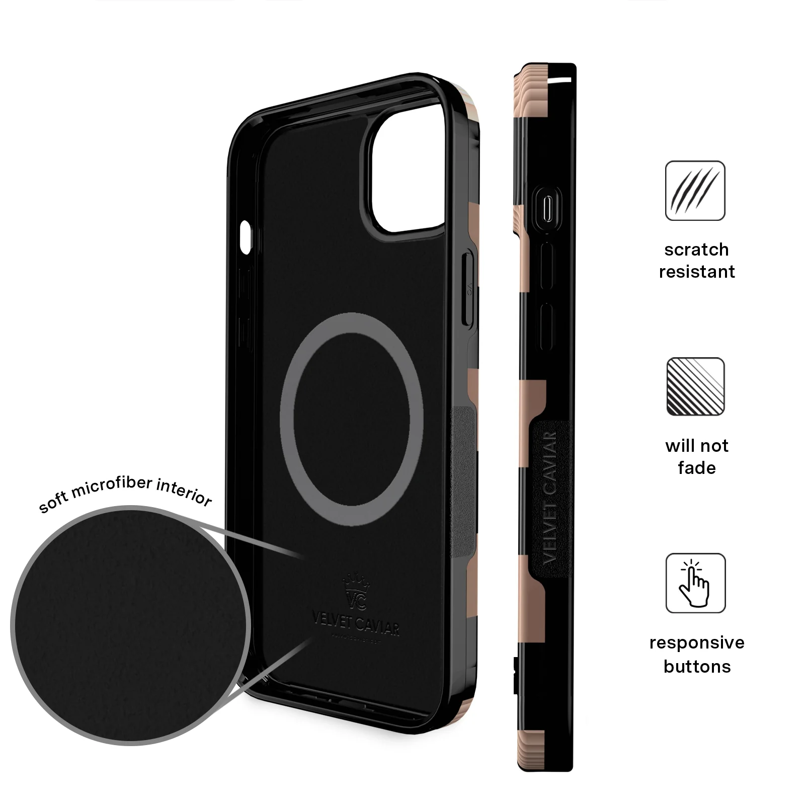 Mocha Vibe Checkered iPhone Case - Image 20