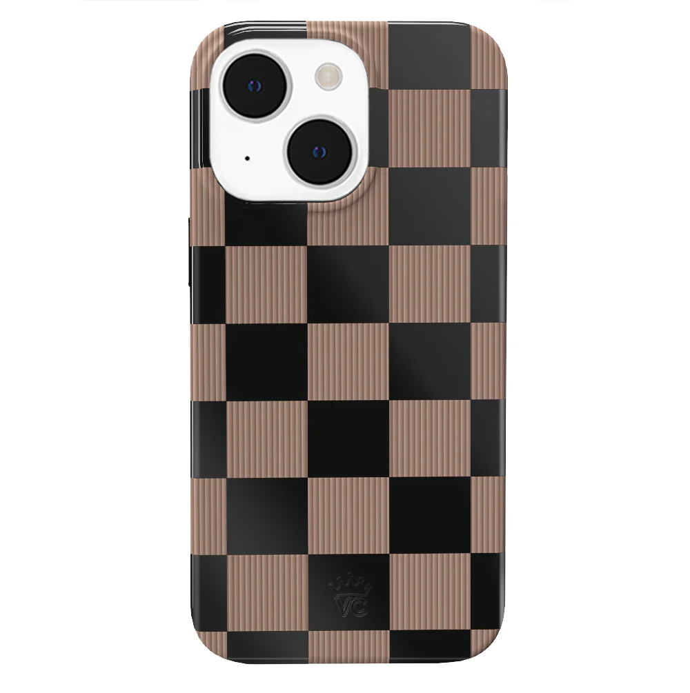 Mocha Vibe Checkered iPhone Case - Image 21