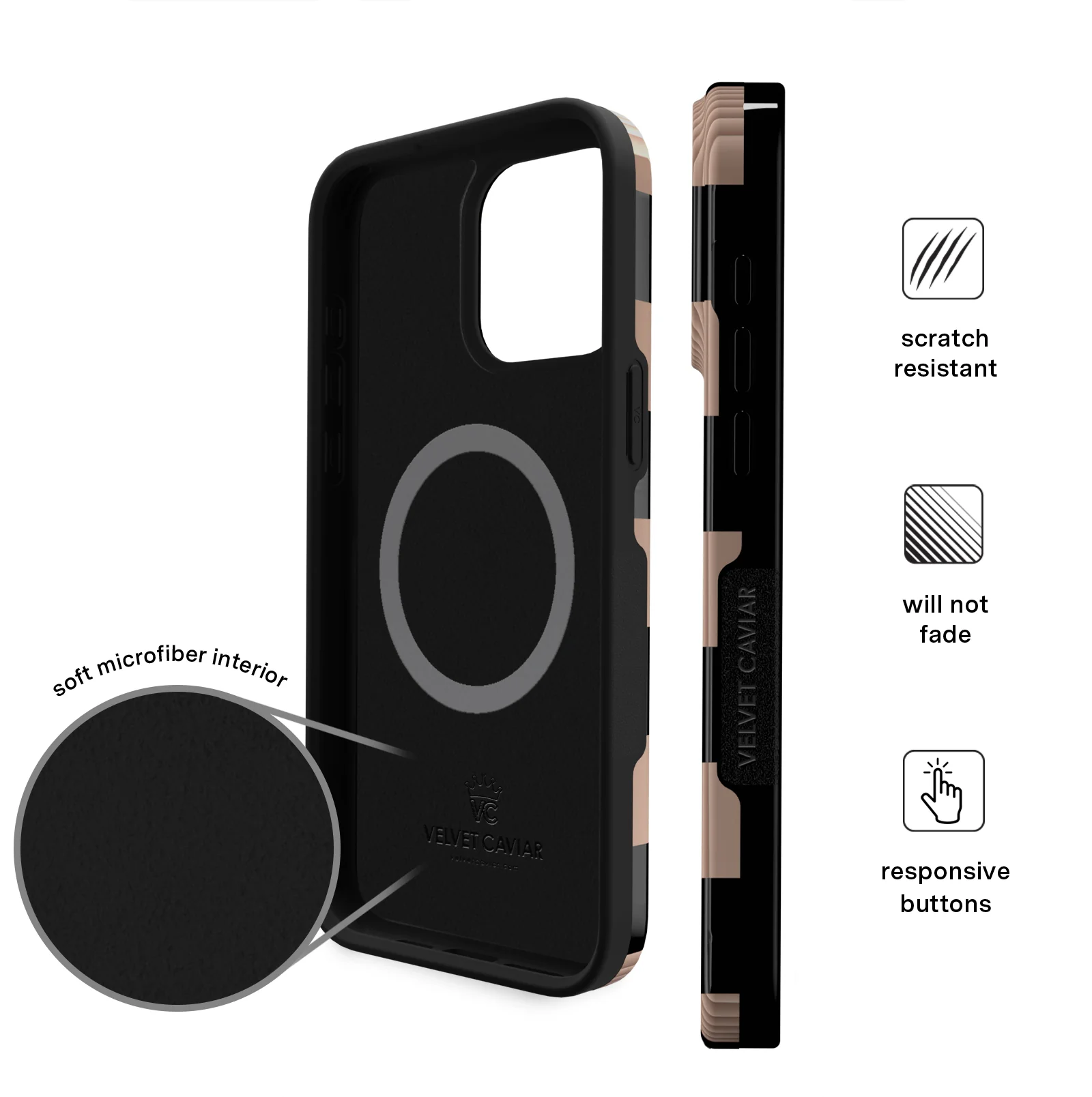 Mocha Vibe Checkered iPhone Case - Image 80