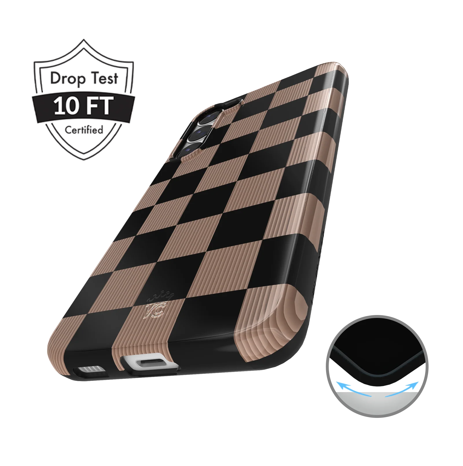 Mocha Vibe Checkered Samsung Case - Image 20