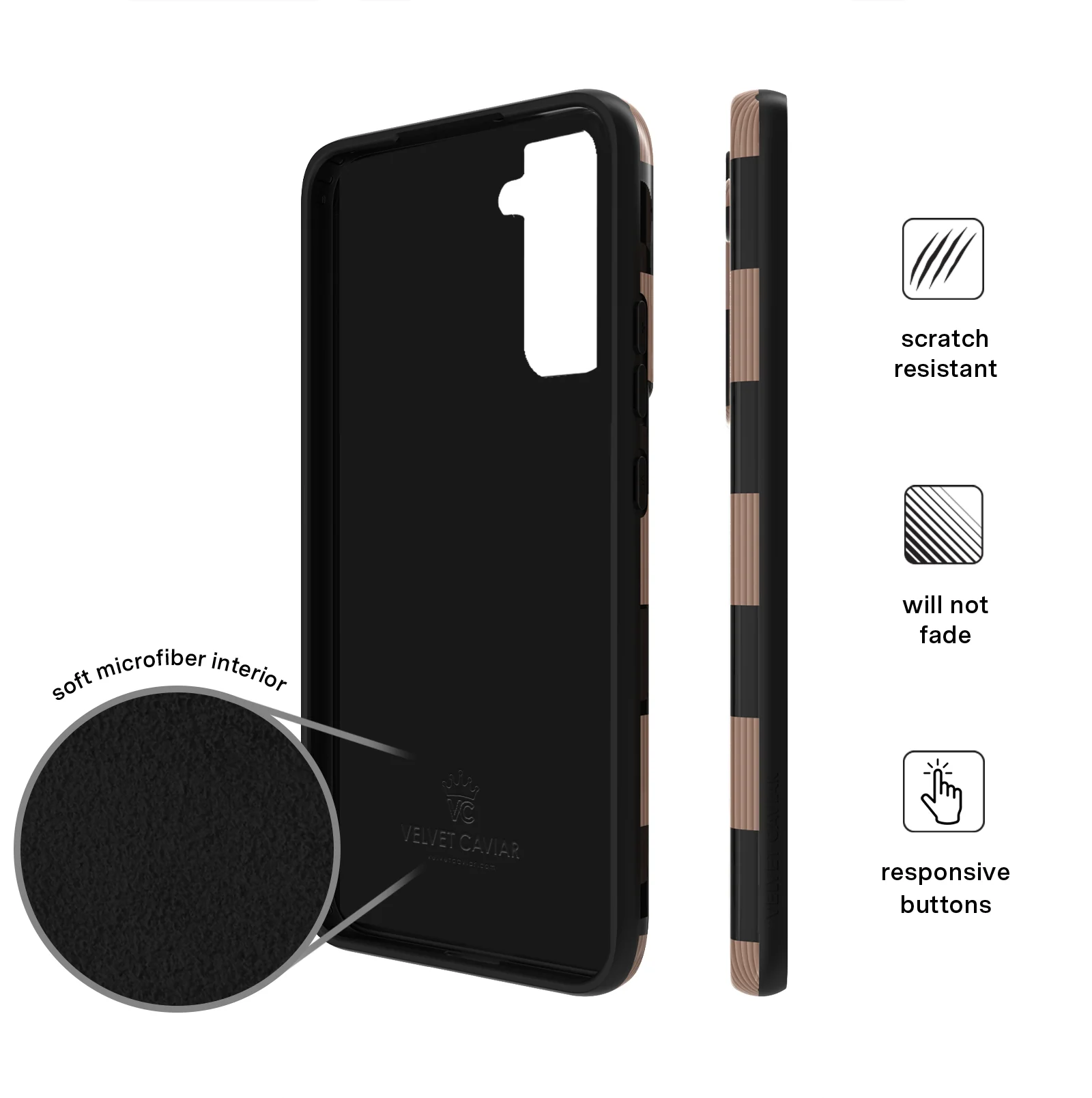 Mocha Vibe Checkered Samsung Case - Image 67
