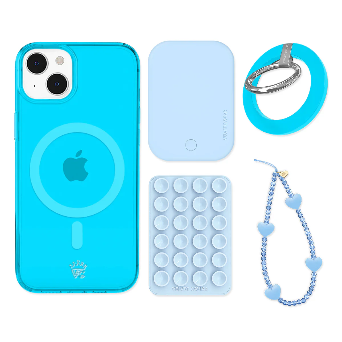Neon Blue iPhone Bundle Set - Grip - Image 12