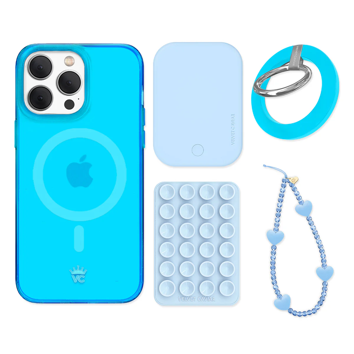 Neon Blue iPhone Bundle Set - Grip - Image 7