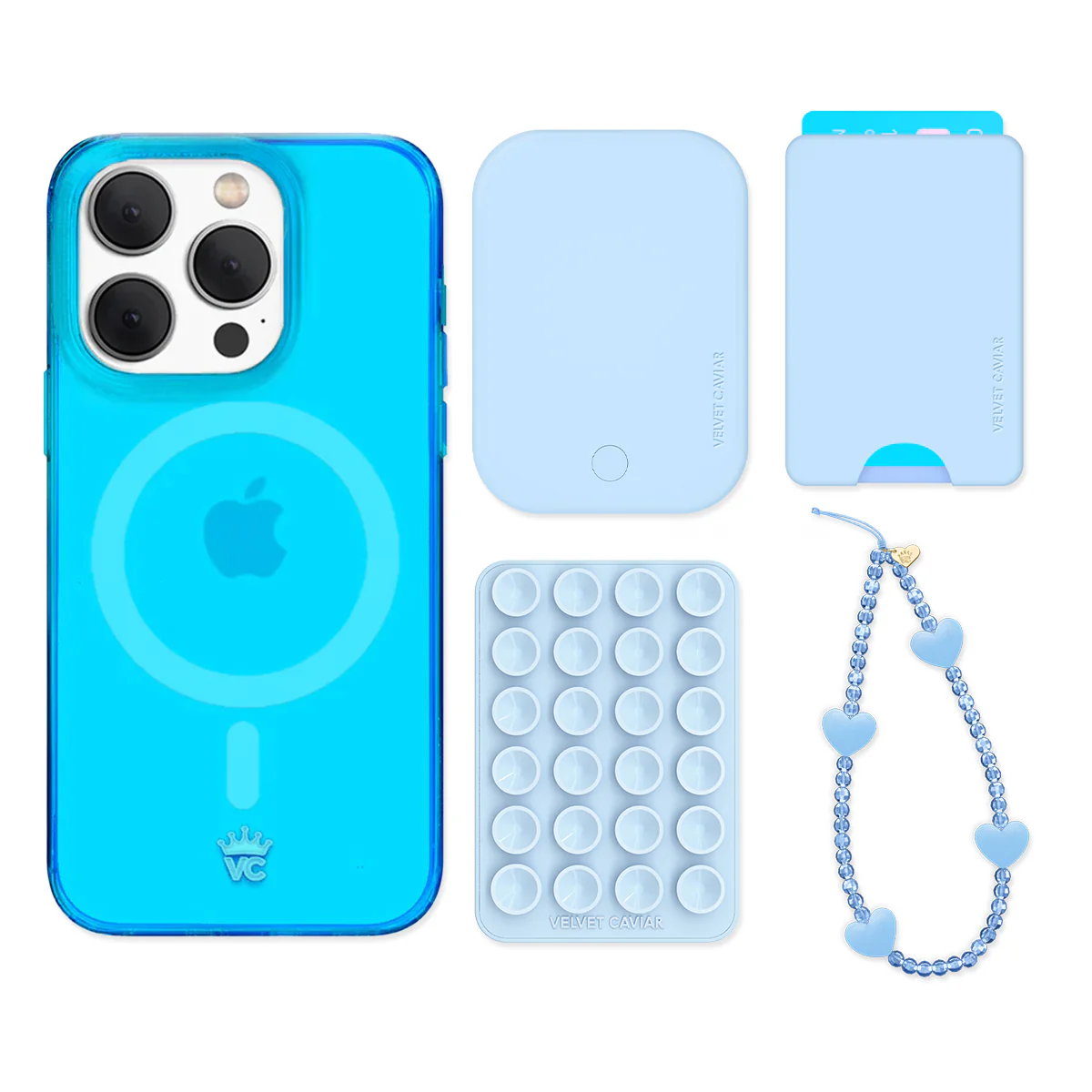Neon Blue iPhone Bundle Set - Wallet - Image 5