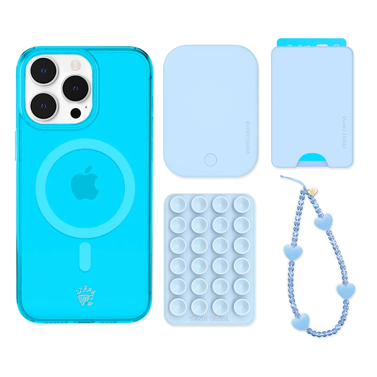 Neon Blue iPhone Bundle Set - Wallet - Image 9