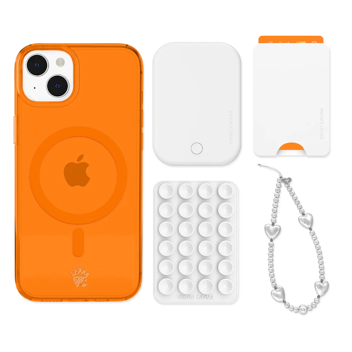 Neon Orange iPhone Bundle Set - Wallet - Image 13