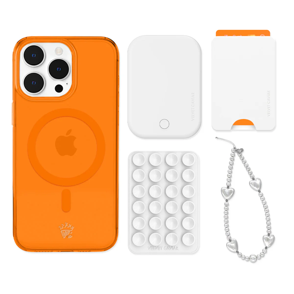Neon Orange iPhone Bundle Set - Wallet - Image 15