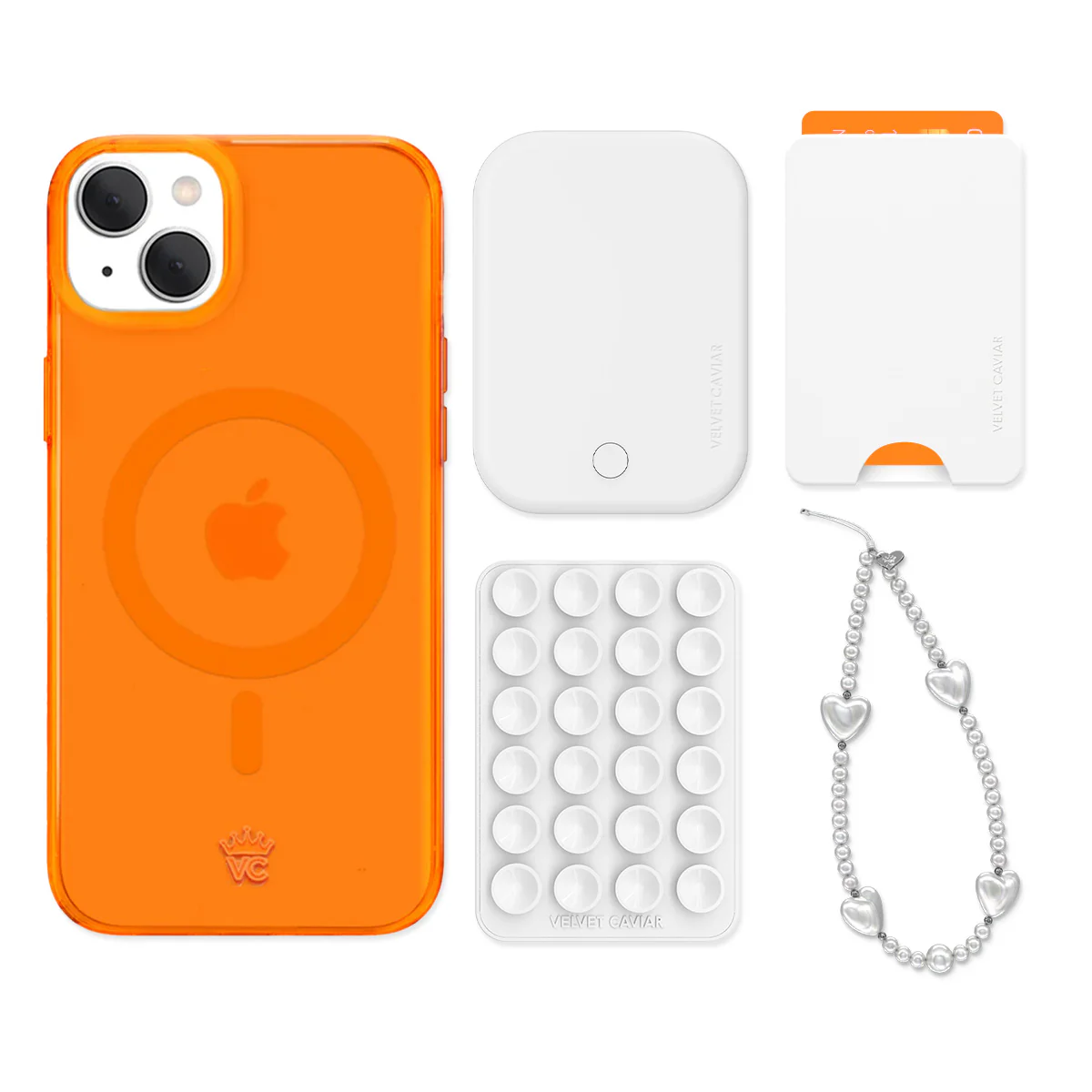 Neon Orange iPhone Bundle Set - Wallet - Image 5
