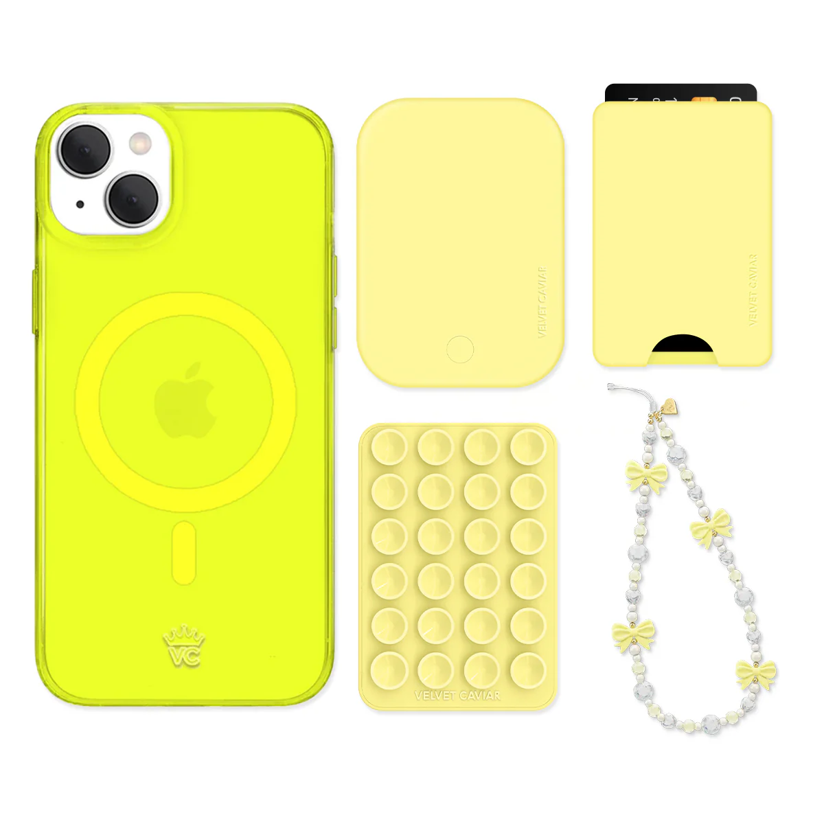 Neon Yellow iPhone Bundle Set - Wallet - Image 8