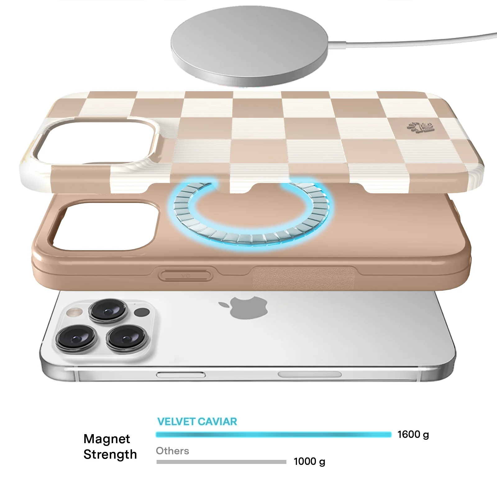 Nude Vibe Checker iPhone Case - Image 3