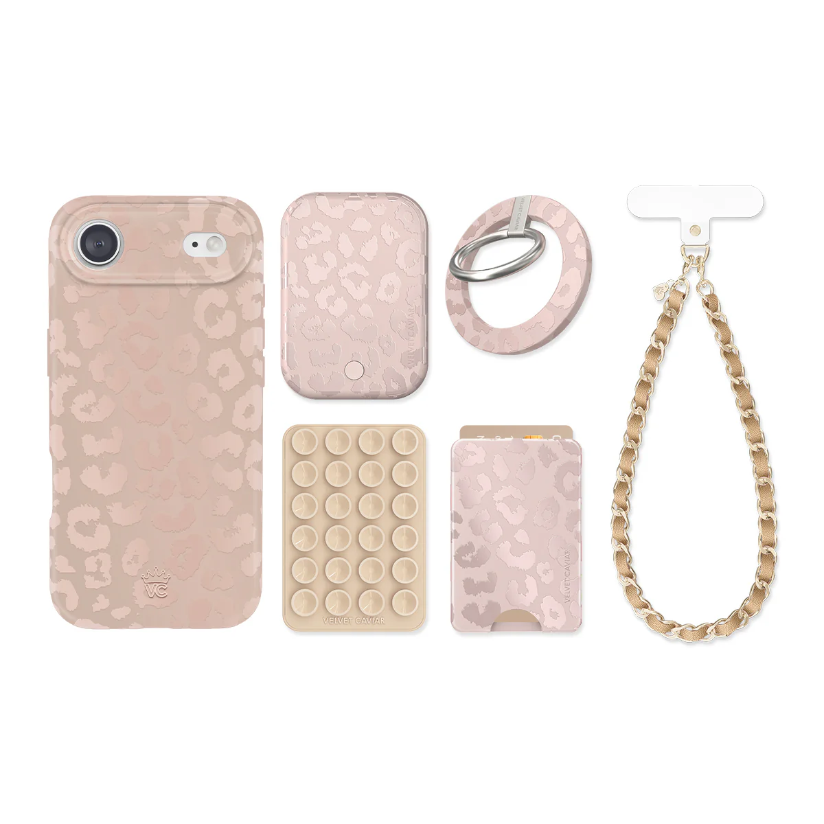 Nude Leopard iPhone Bundle Set