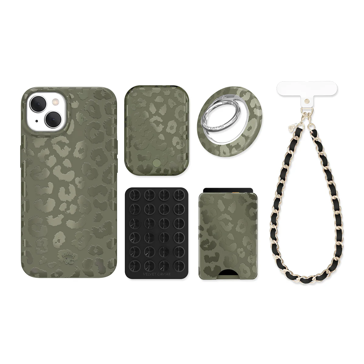 Olive Leopard iPhone Bundle Set - Image 16