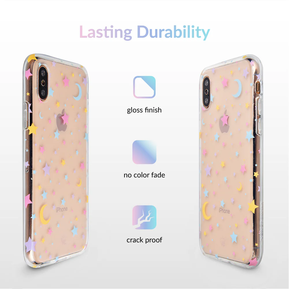 Pastel Starry Night Clear iPhone Case - Image 23