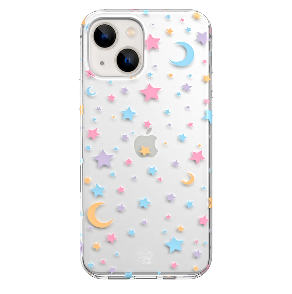 Pastel Starry Night Clear iPhone Case - Image 79