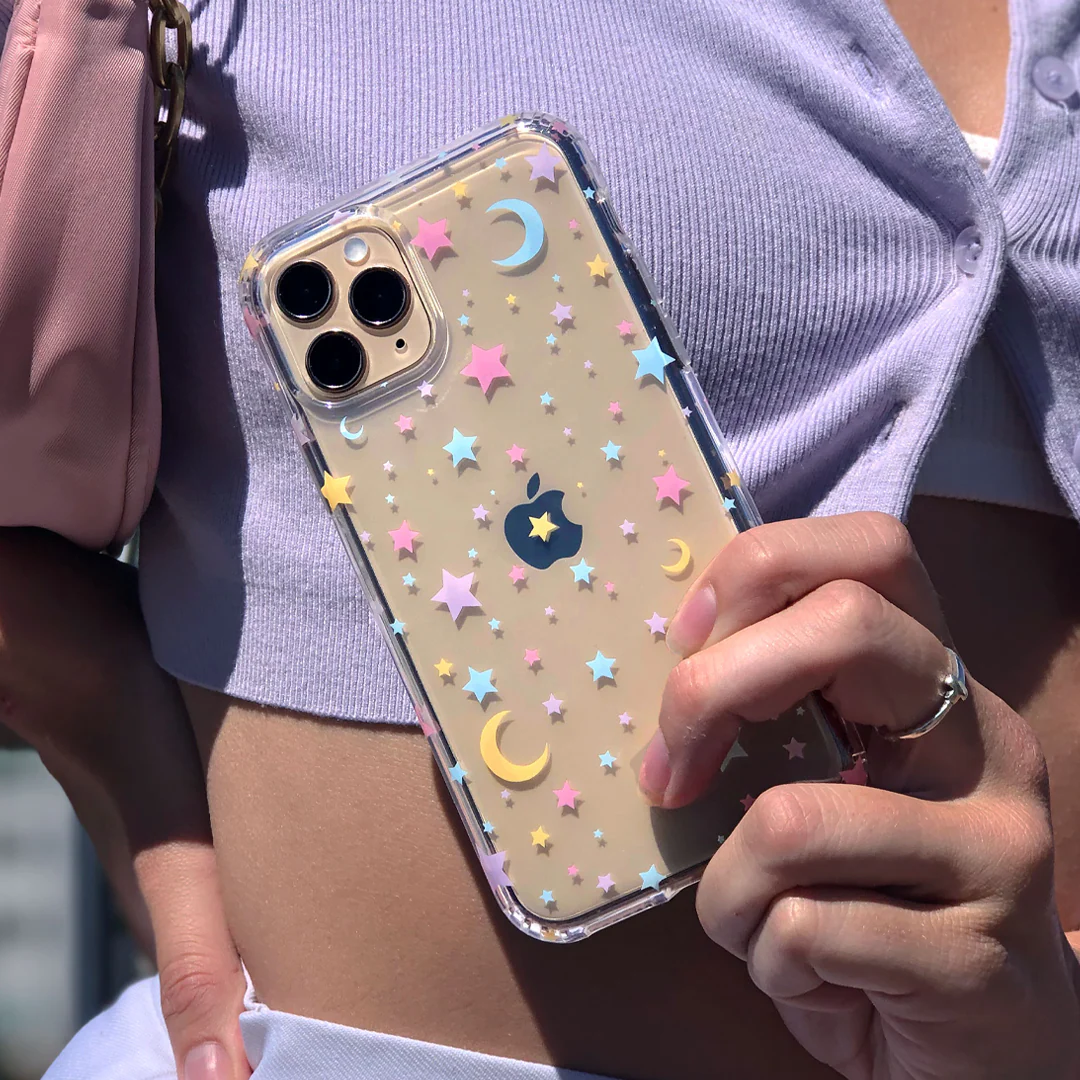 Pastel Starry Night Clear iPhone Case - Image 8