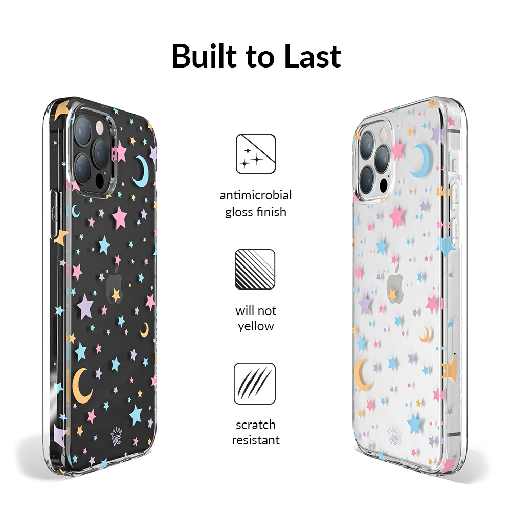 Pastel Starry Night Clear iPhone Case - Image 89