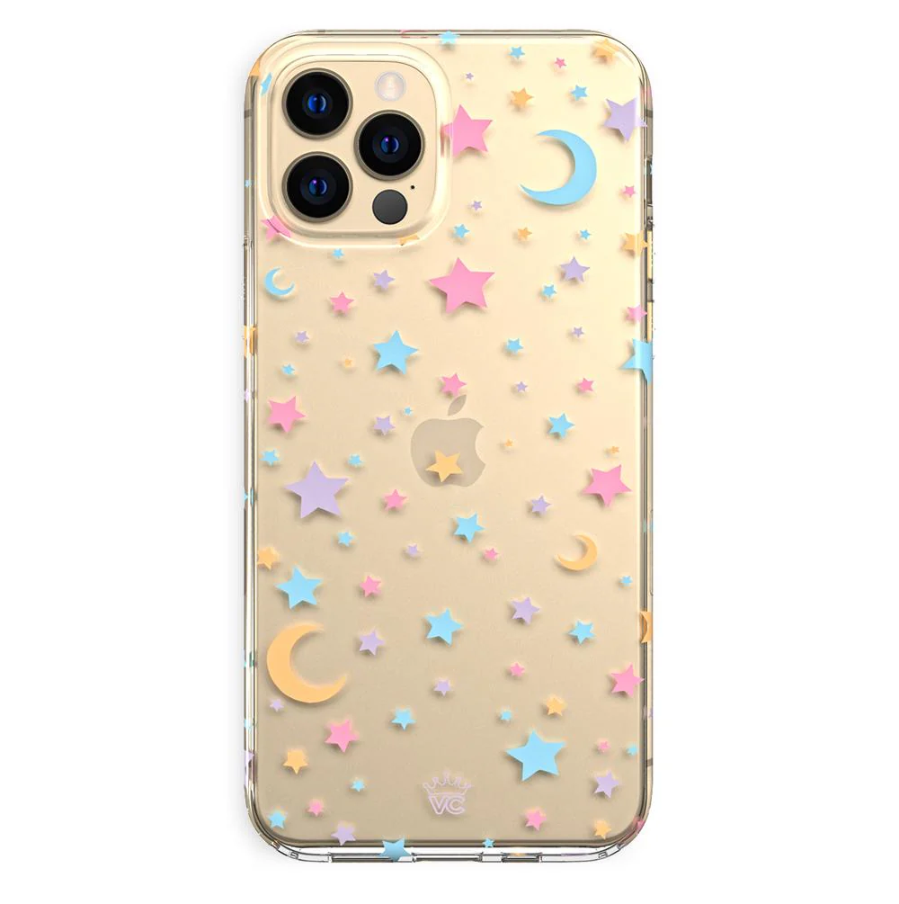 Pastel Starry Night Clear iPhone Case - Image 91