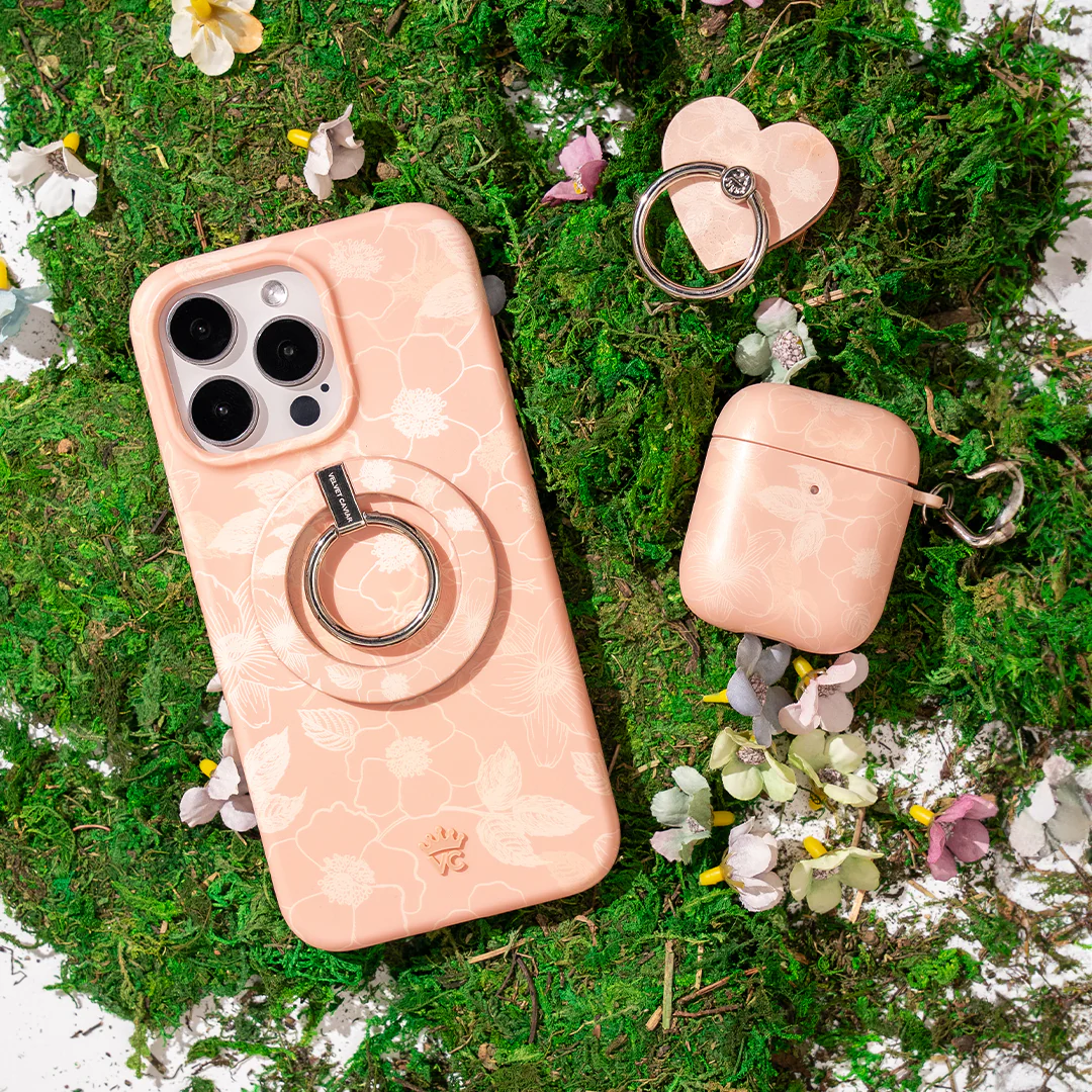 Peach Blossom Floral AirPod Case - Image 7