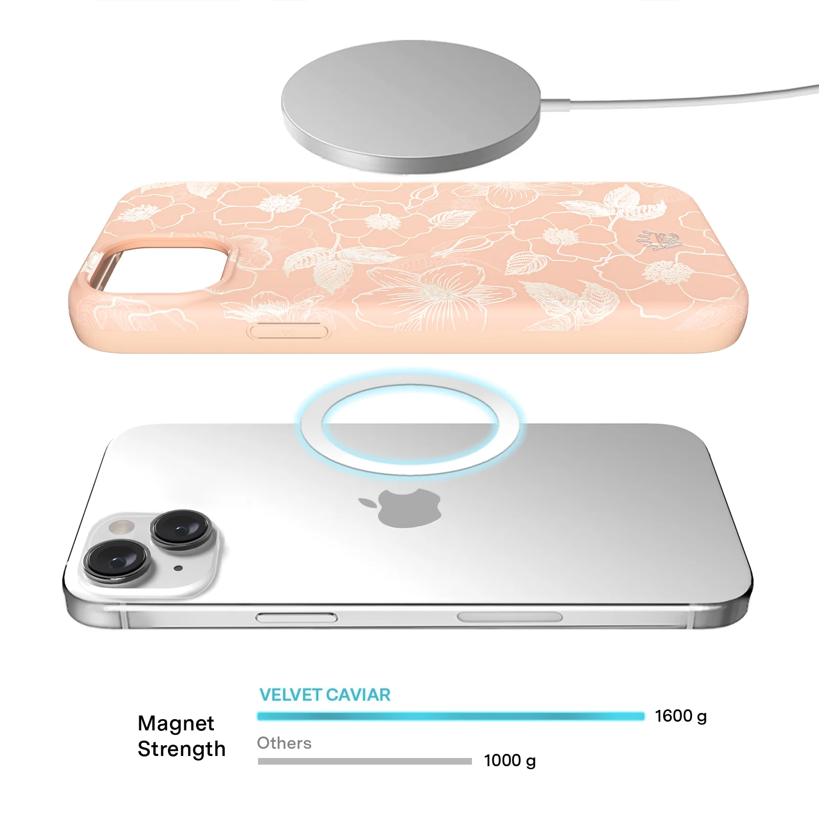 Peach Blossom Floral iPhone Case - Image 40