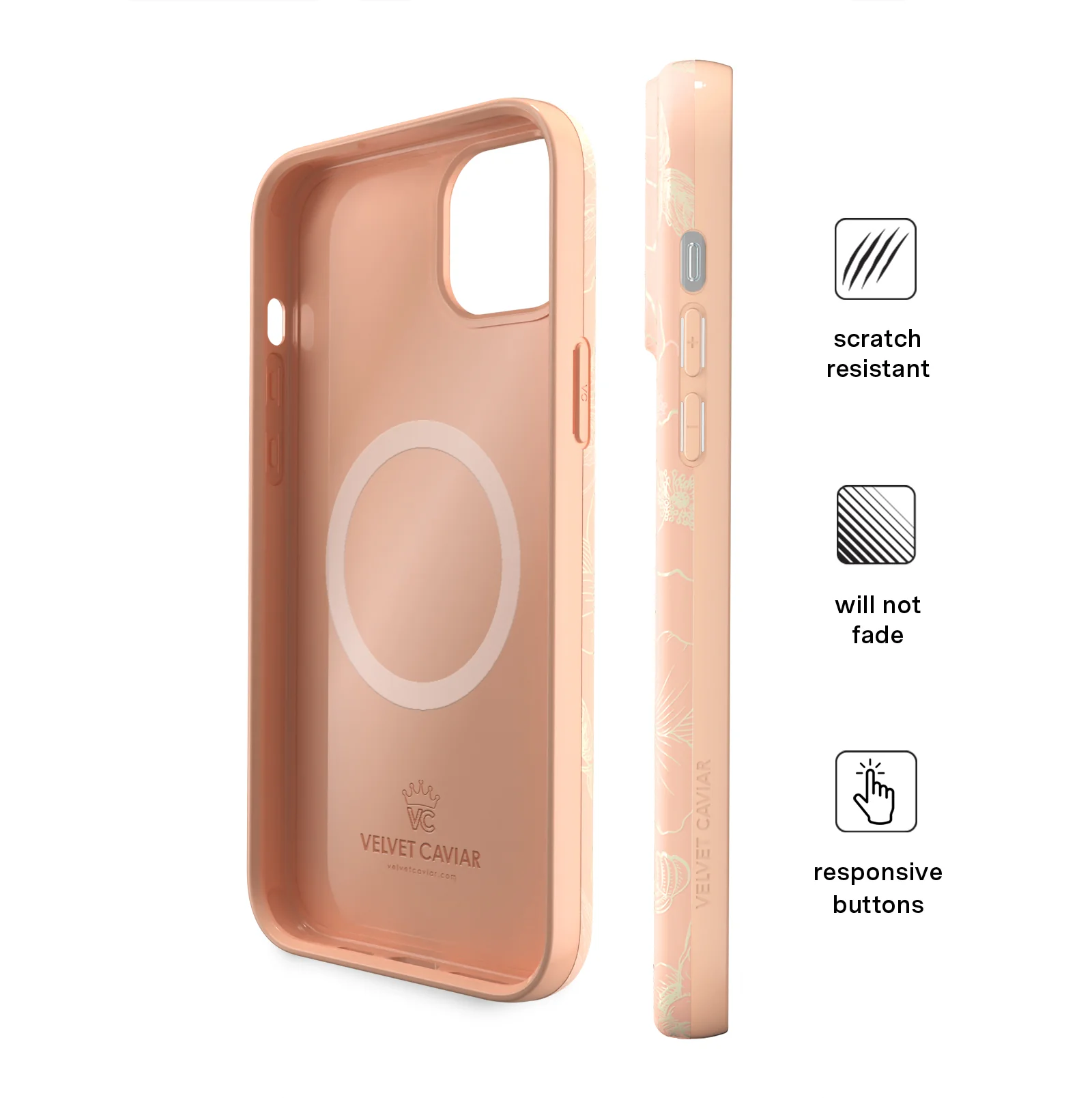 Peach Blossom Floral iPhone Case - Image 42
