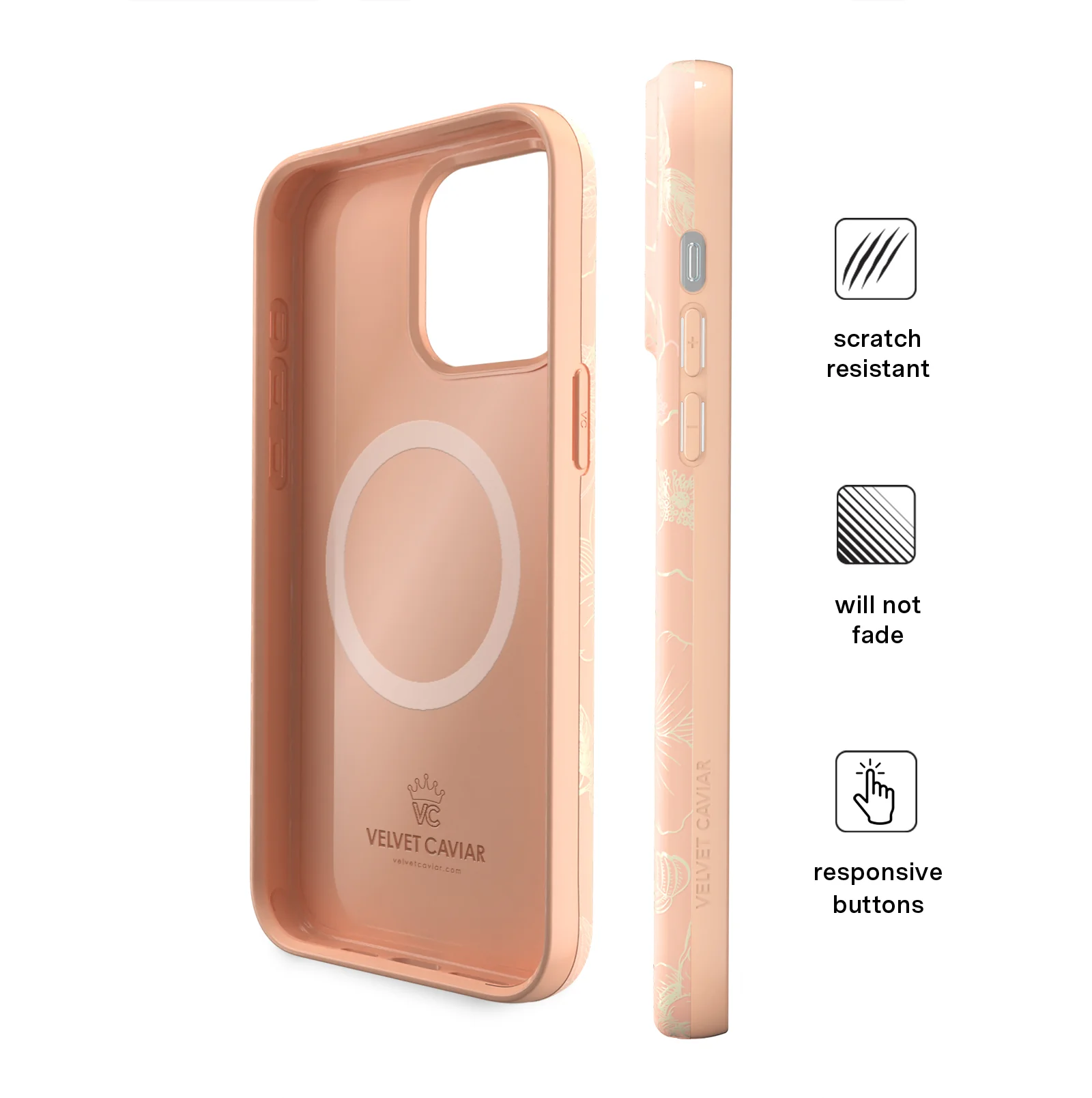 Peach Blossom Floral iPhone Case - Image 60