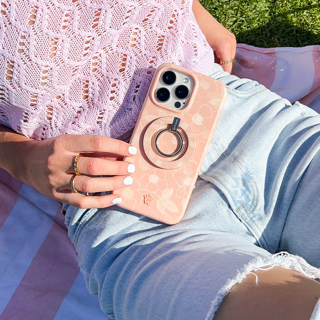 Peach Blossom Floral iPhone Case - Image 86
