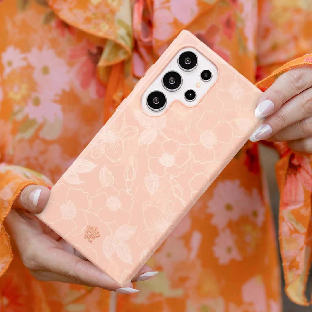 Peach Blossom Floral Samsung Case - Image 32