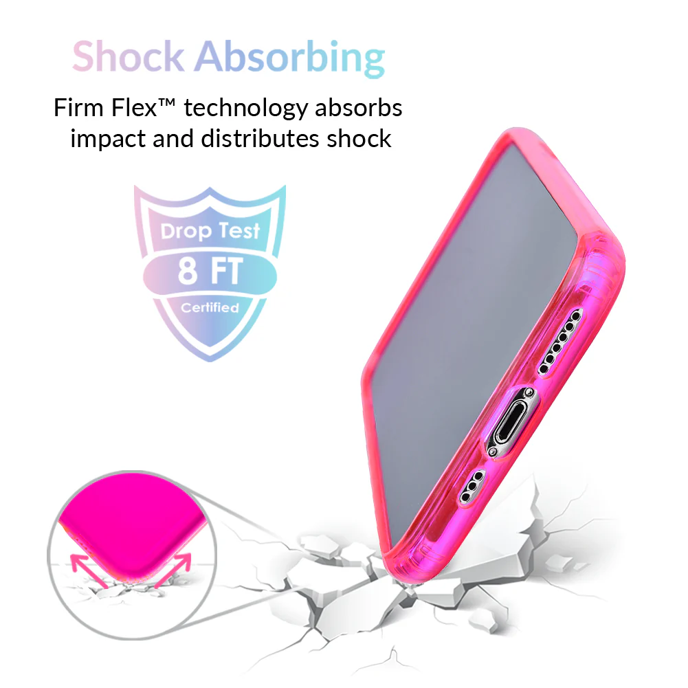 Neon Pink Clear iPhone Case - Image 24