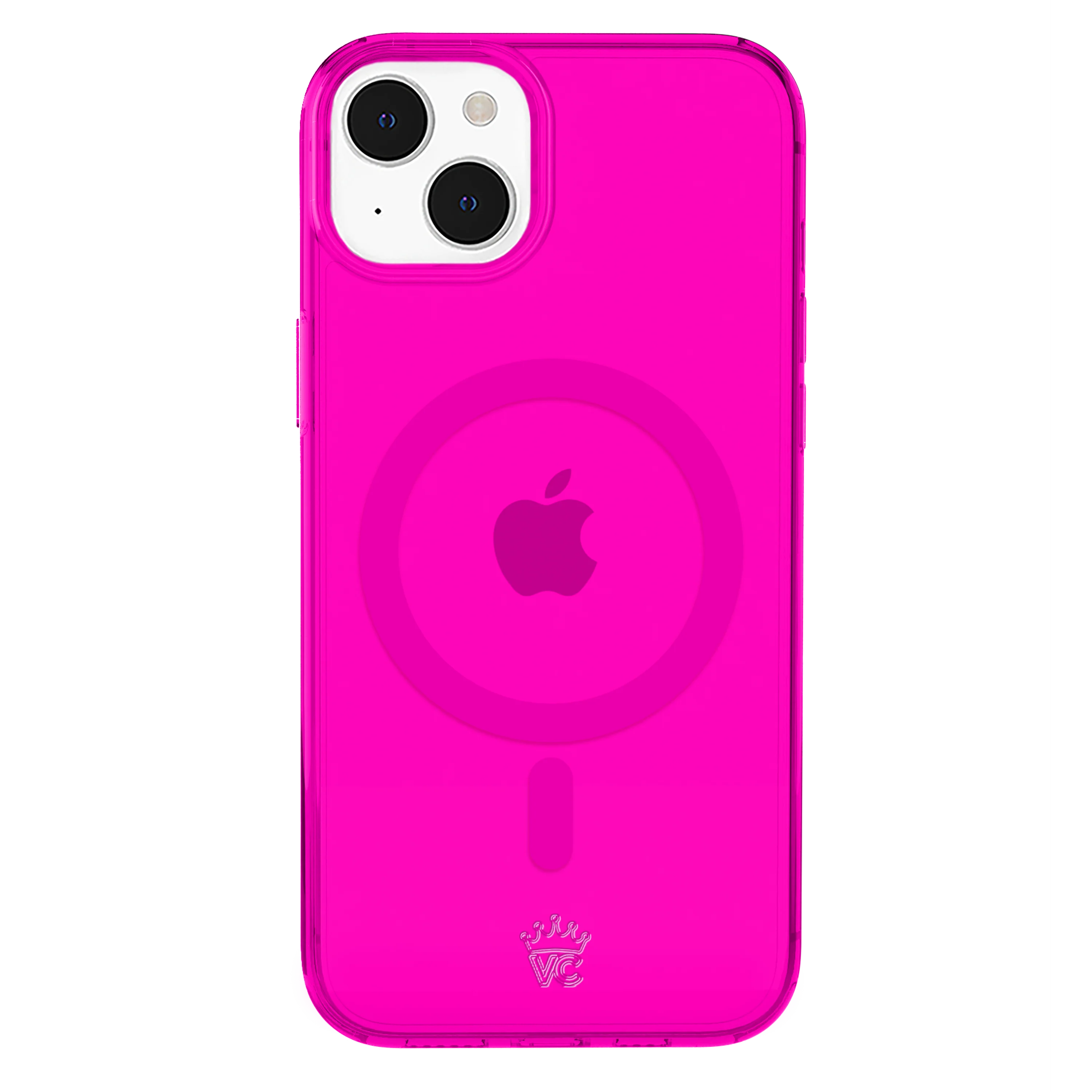Neon Pink Clear iPhone Case - Image 84