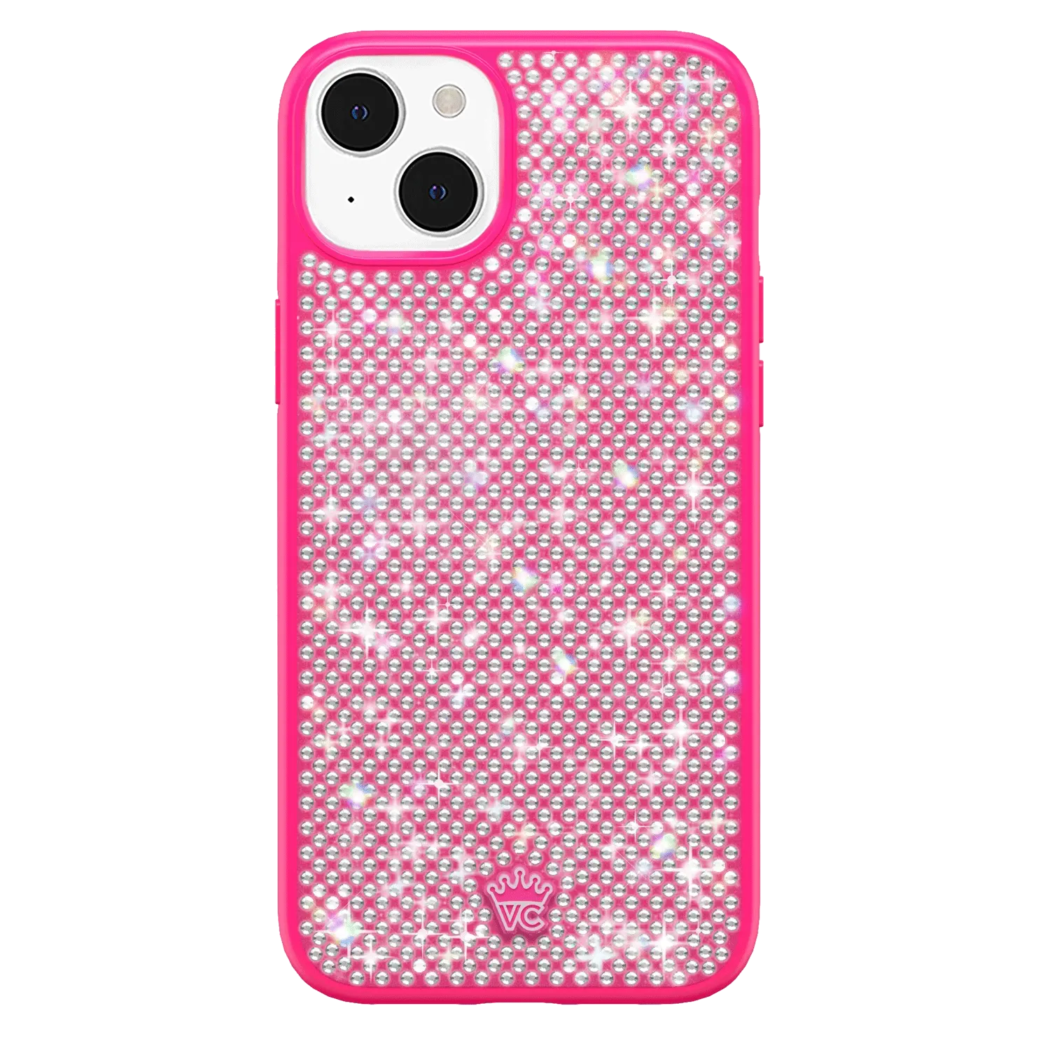 Hot Pink Caviar Crystals iPhone Case - Image 71