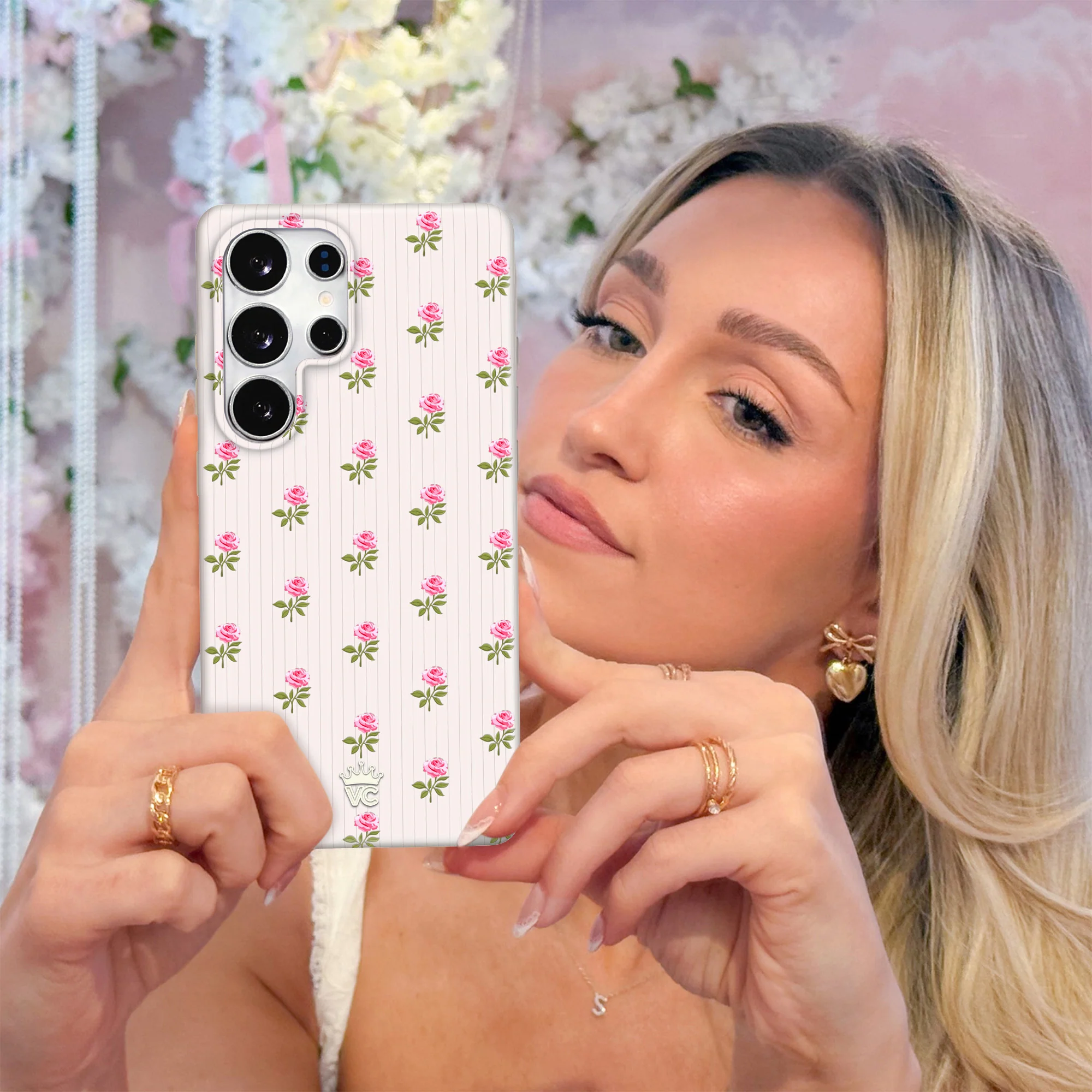 Pink Peony Floral Samsung Case - Image 58