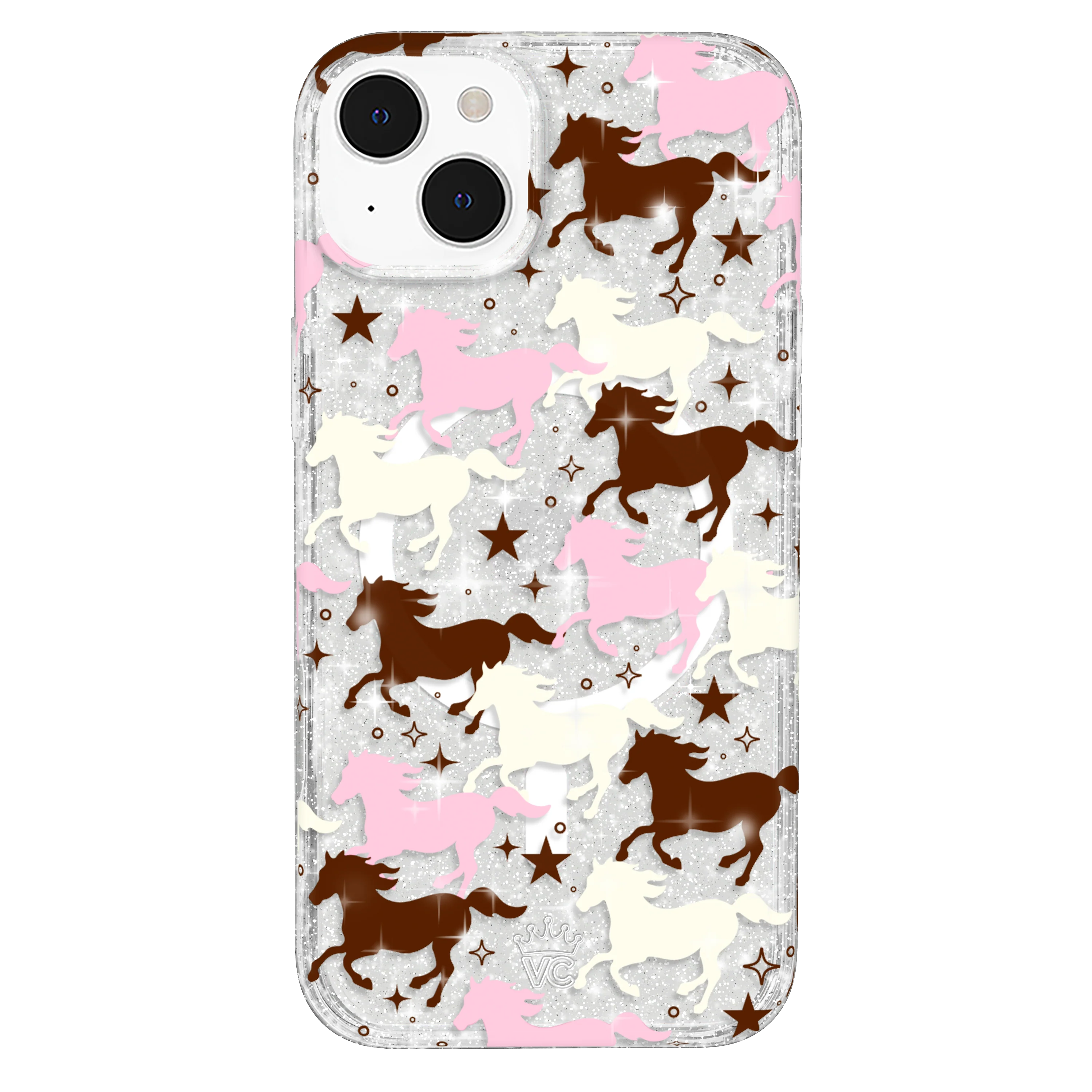 Pink Pony Glitter iPhone Case - Image 78