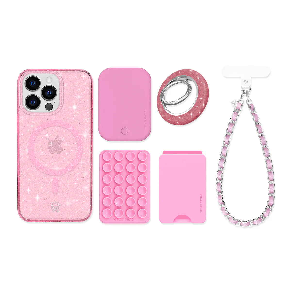 Pink Stardust Glitter iPhone Bundle Set - Image 5