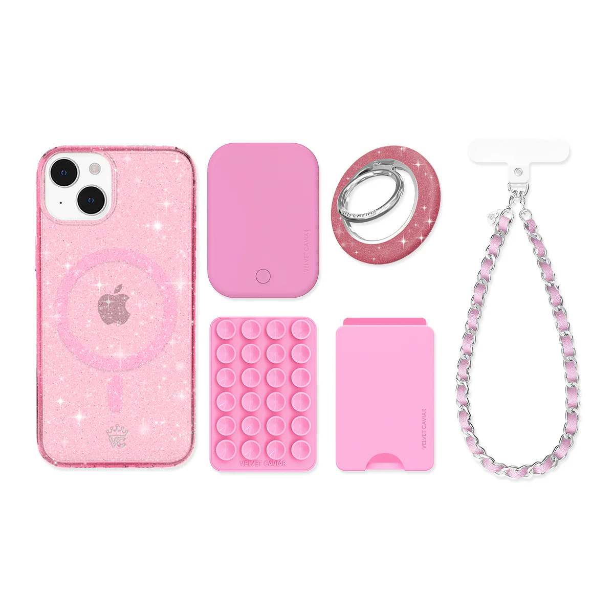 Pink Stardust Glitter iPhone Bundle Set - Image 7