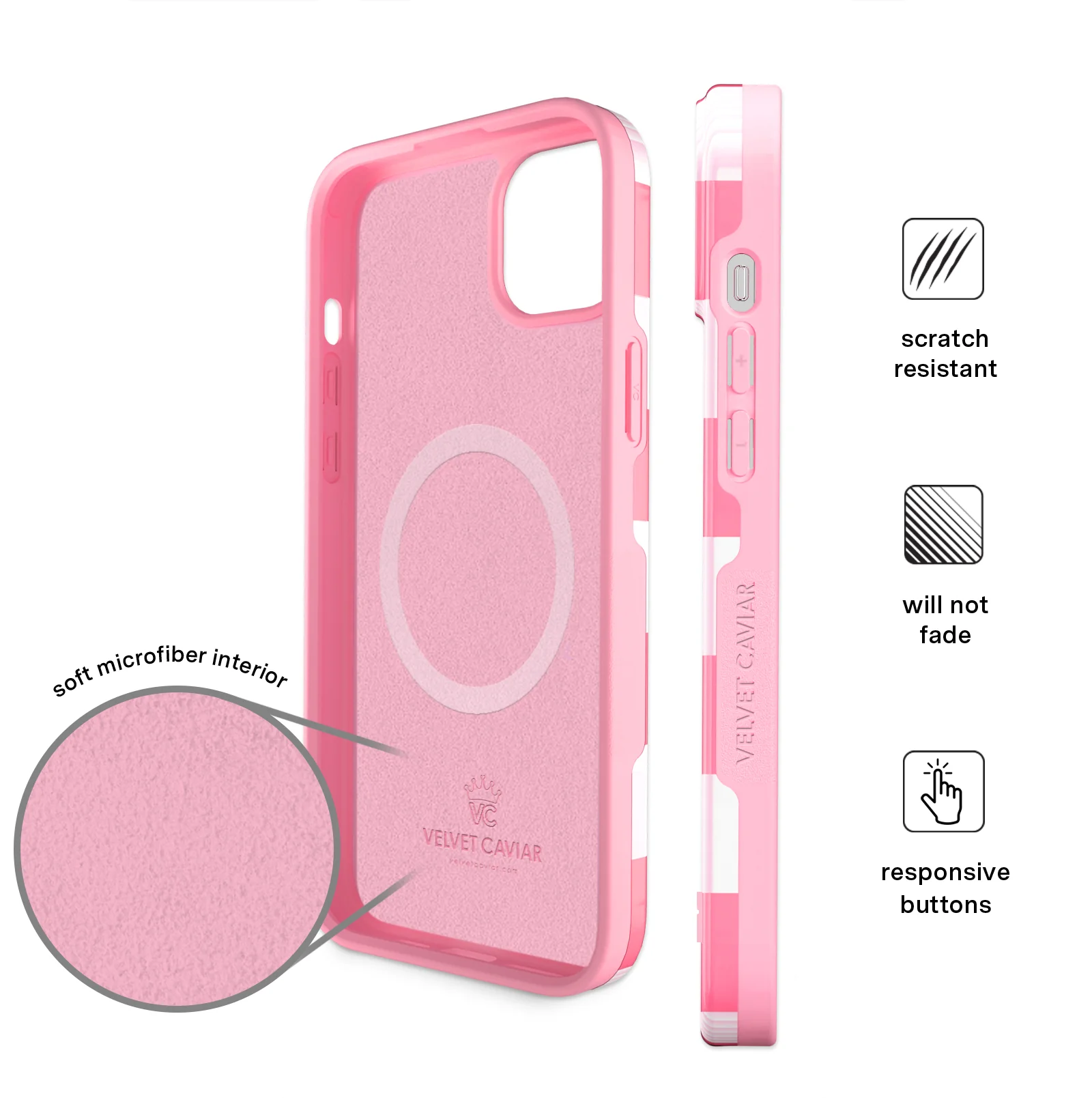 Pink Vibe Checkered iPhone Case - Image 20