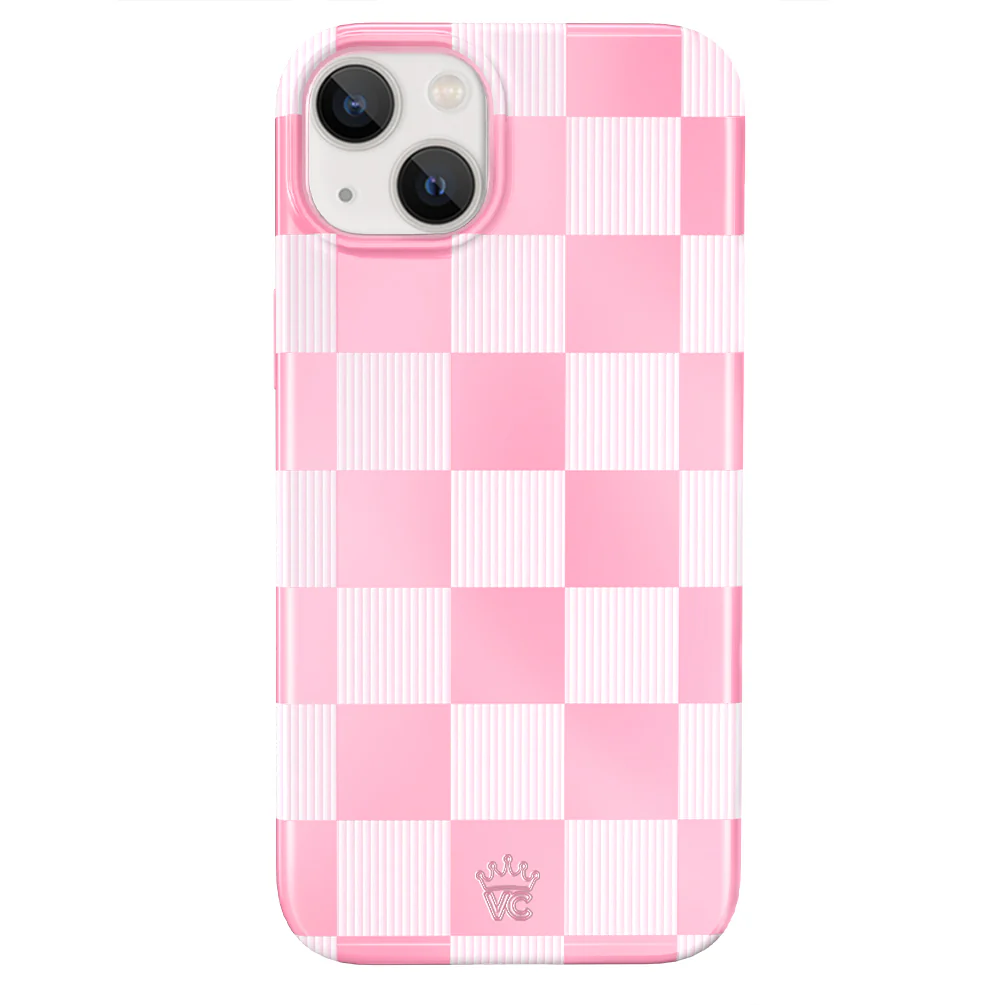 Pink Vibe Checkered iPhone Case - Image 51