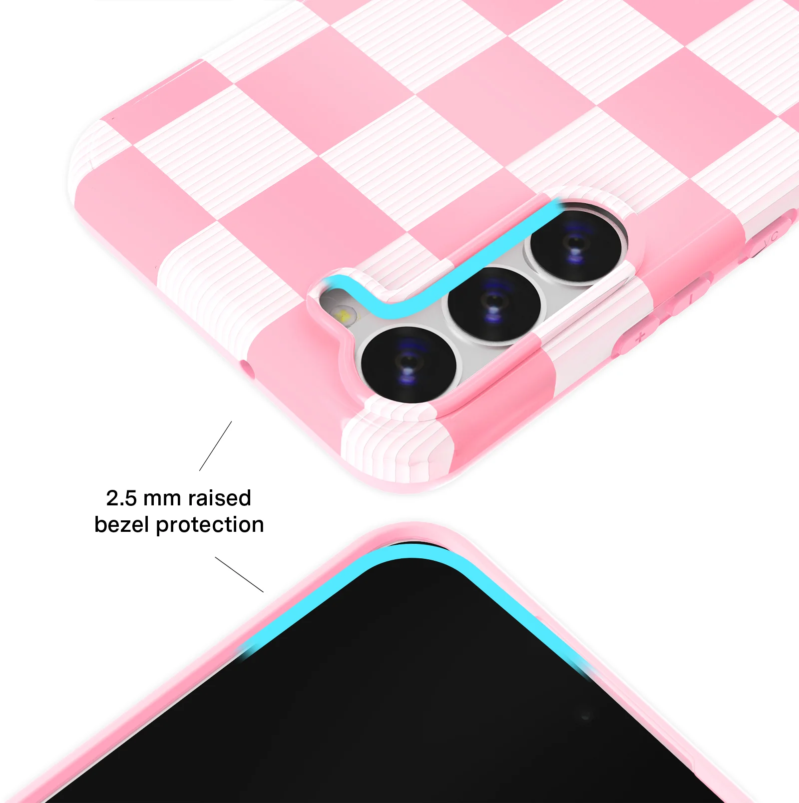 Pink Vibe Checkered Samsung Case - Image 17