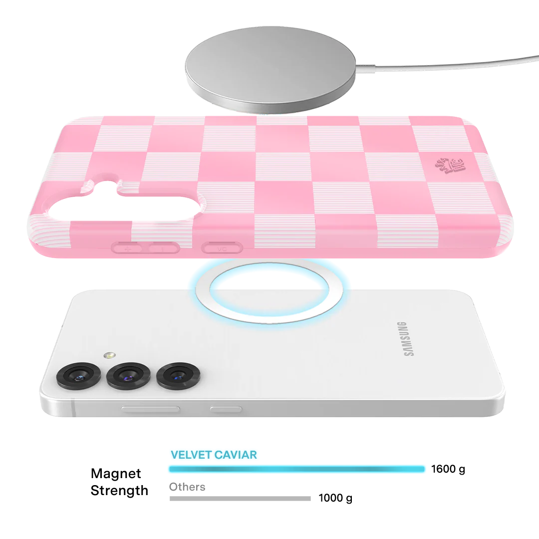 Pink Vibe Checkered Samsung Case - Image 59