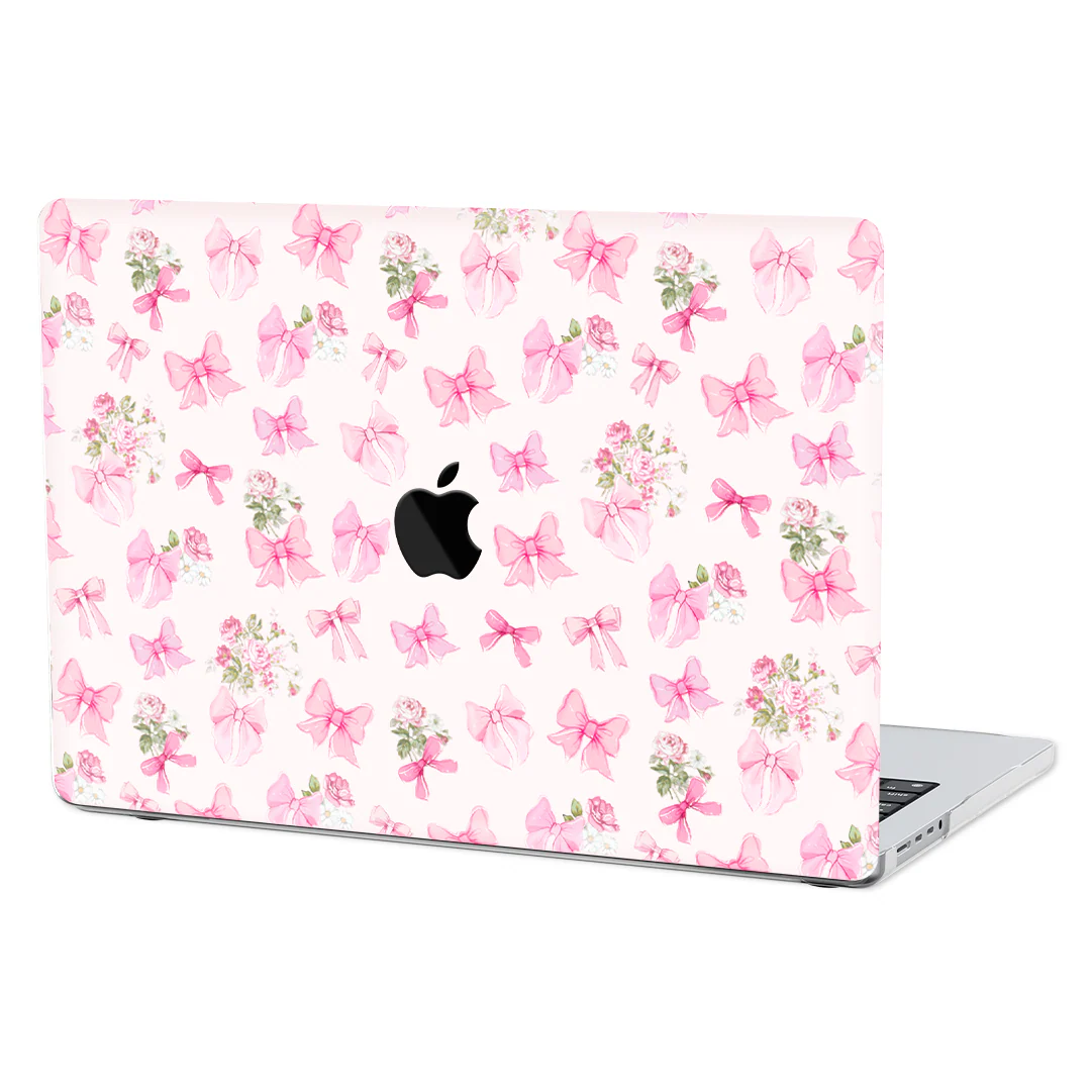 Posie Pink Bows MacBook Case - Image 13