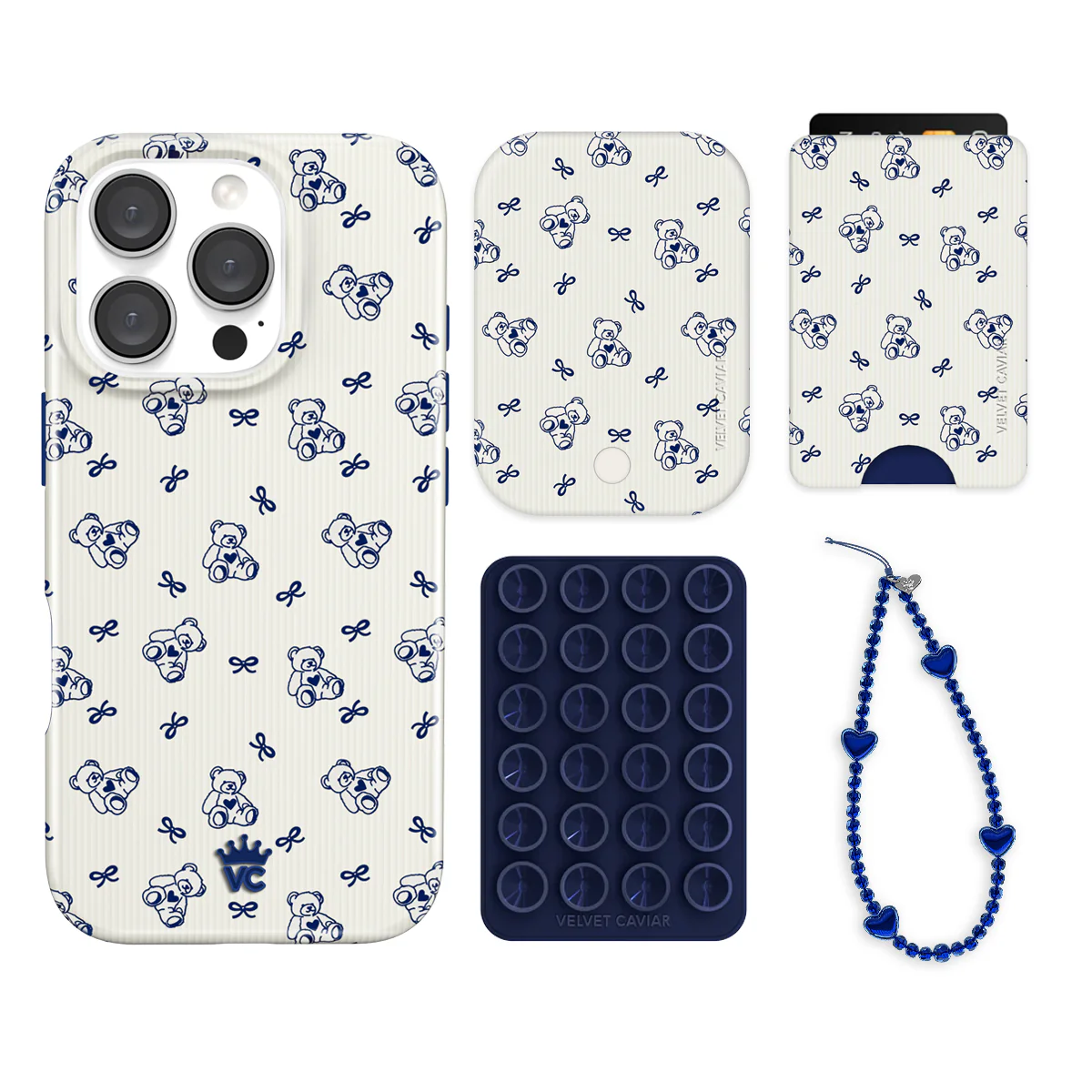 Preppy Teddy iPhone Bundle Set - Wallet - Image 3